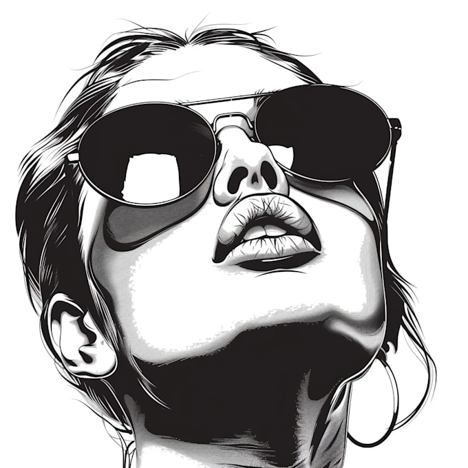 draw vector line art illustration