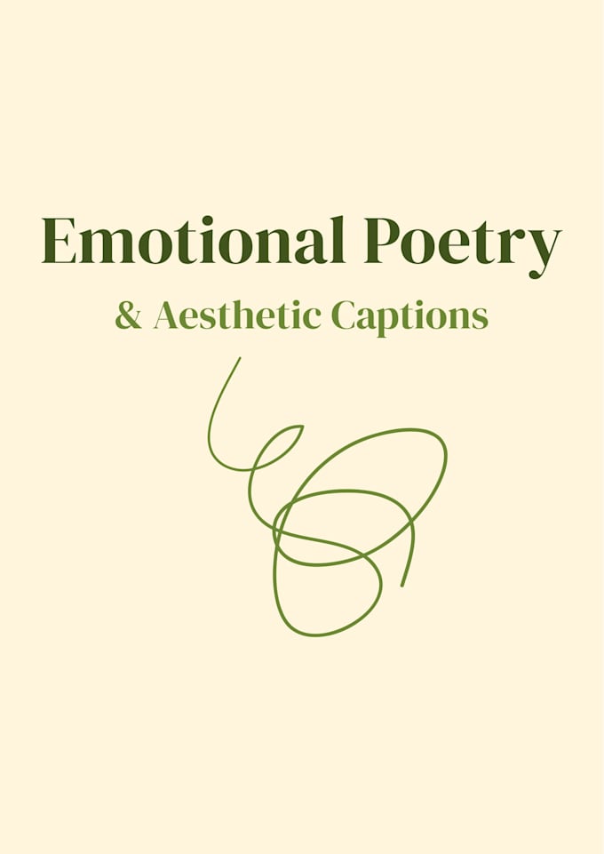write custom poetry, captions and emotional writing