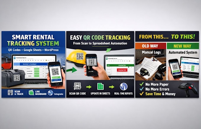 automate your equipment rental tracking with qr codes, google sheets, wordpress