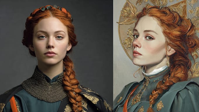 paint a realistic digital portrait