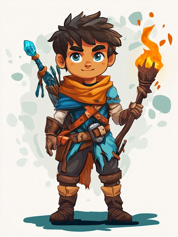 draw 2d game character or 2d game character