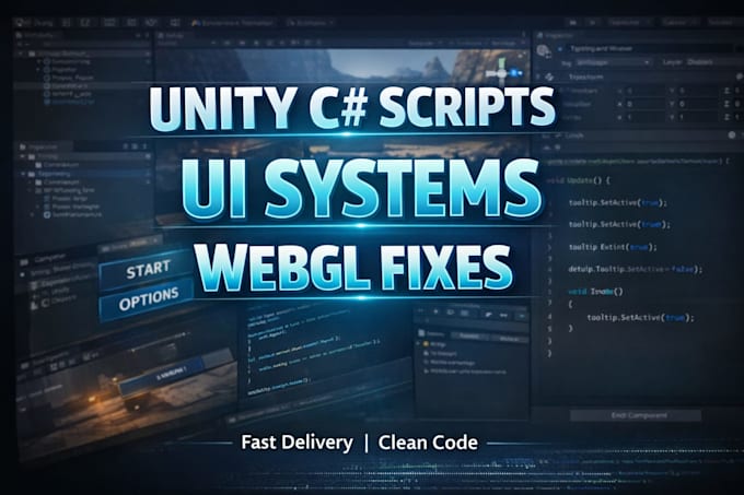 create custom unity UI systems and interactive features