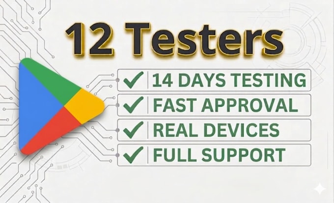 do 12 testers for your google play closed testing app