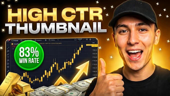 design high CTR finance and trading youtube thumbnail