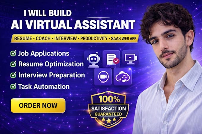 Build ai virtual assistant, resume coach, interview, productivity, saas ...