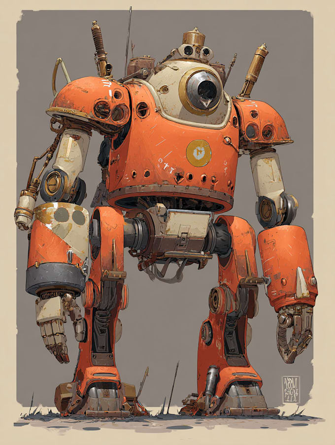 high quality robot, mecha concepts