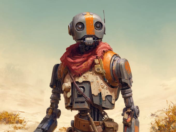create a robot mascot character for your business