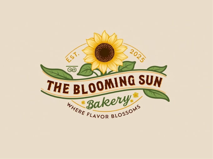 unique bakery logo design for cake and pastry shops