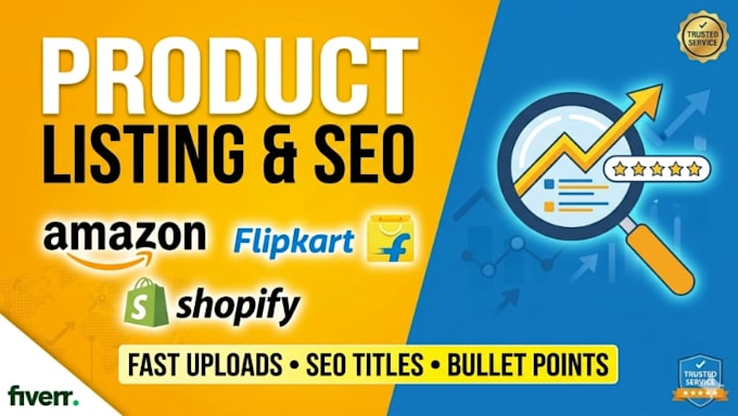 create SEO product listings for amazon flipkart and shopify