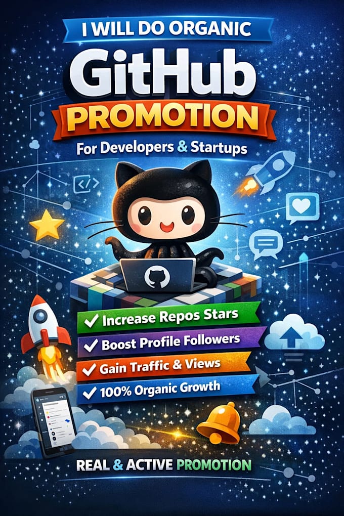 do organic github promotion for developers and startups