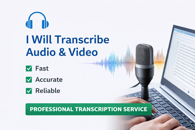 transcribe your audio or video into accurate text