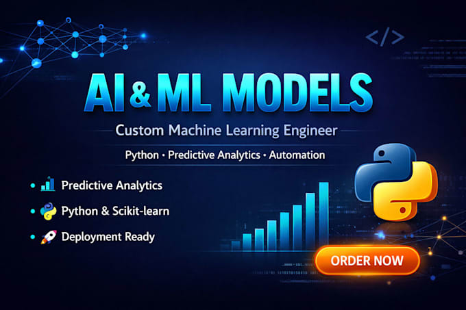 build ai ml models ,predictive analytics, python,  automation