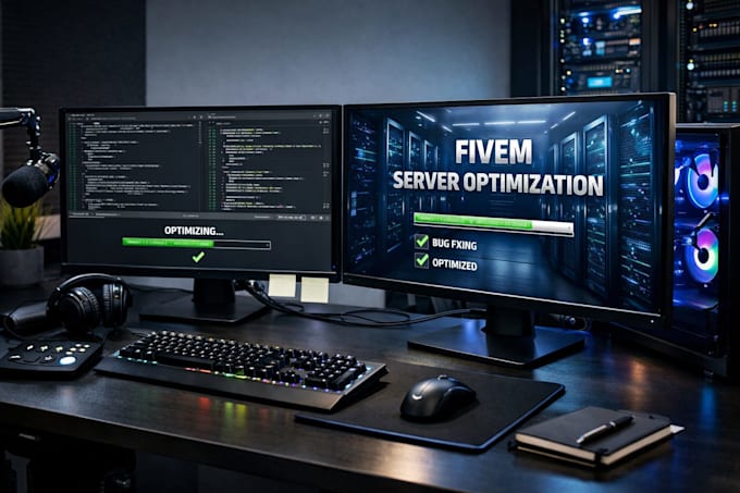 develop and fix fivem qbcore esx scripts, server bugs and optimize performance