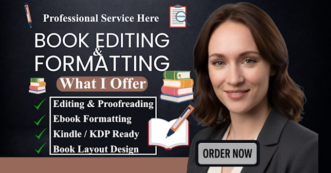 do book editing and formatting, developmental editor proofreading KDP formatting