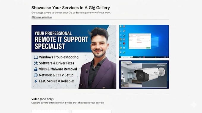 be your remote IT support specialist for windows and cctv