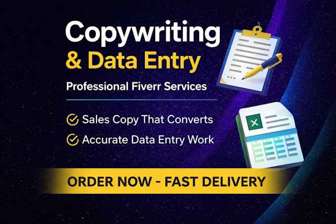 do accurate data entry, copy paste, excel, web research