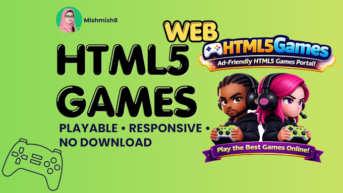 develop HTML5 web games for your website playable on all devices
