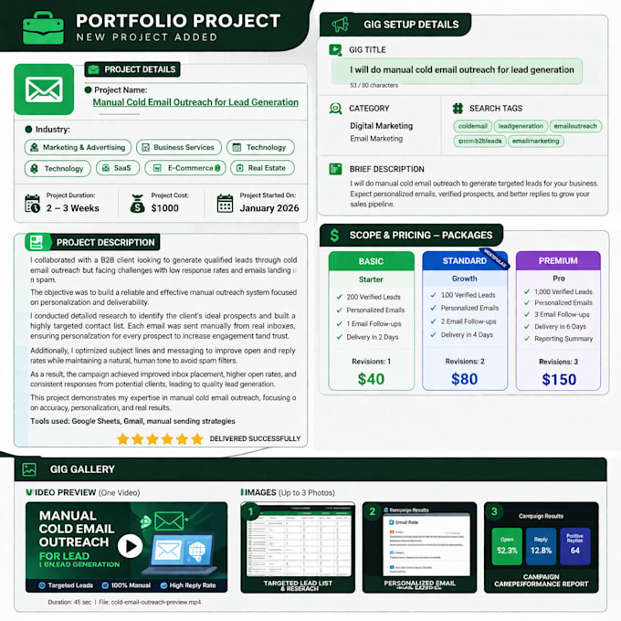 do manual cold email outreach for high reply rates