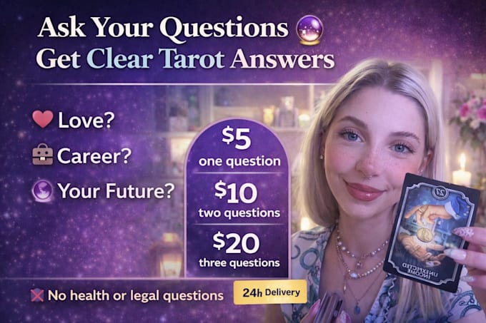 answer 1 to 3 questions with detailed tarot reading
