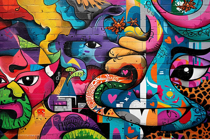 design graffiti designs, murals and wall arts