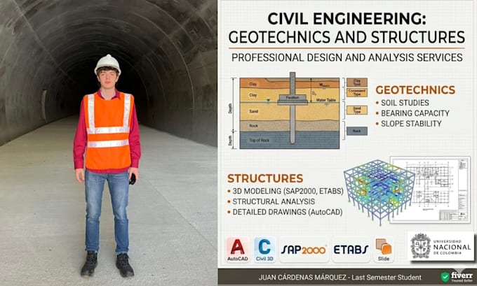 do professional structural analysis and design using programs and soil analysis