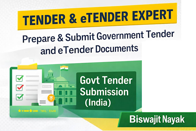 prepare and submit government tender and e tender documents