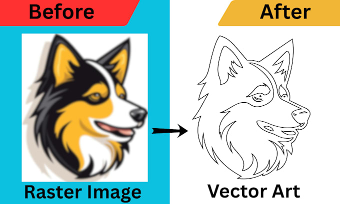 high quality raster to vector art