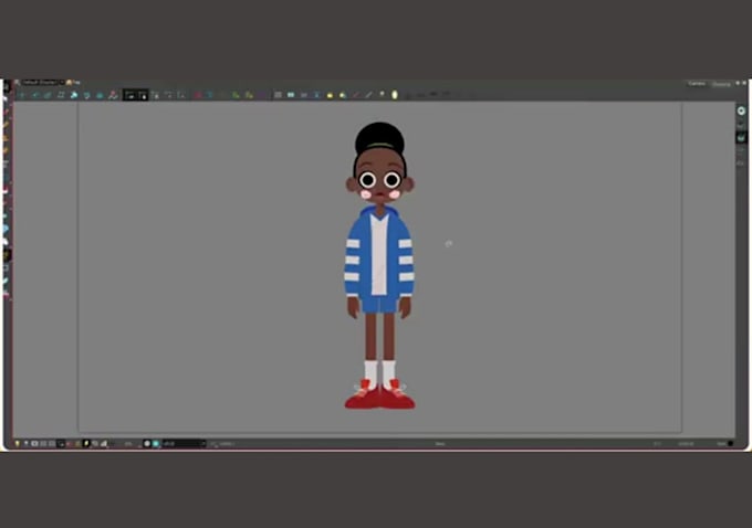 rig fix 2d character in moho and toon boom harmony, 2d frame by frame animation