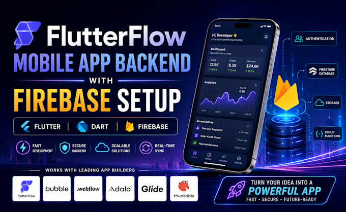 build flutterflow mobile app backend with firebase setup flutter mobile app dart