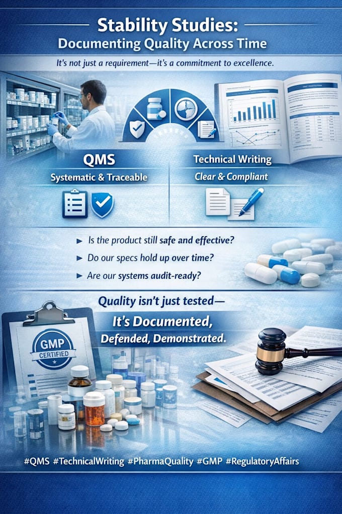 write pharmaceutical sops, gmp documents, and qc reports