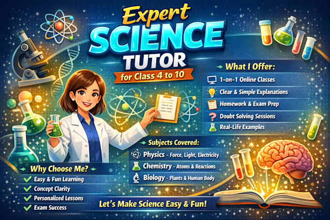 teach you science as per your syllabus