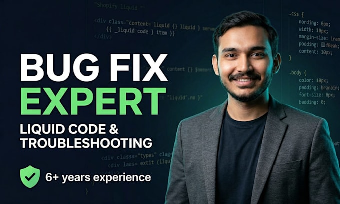 fix shopify bugs and edit custom liquid code to boost shopify store sales
