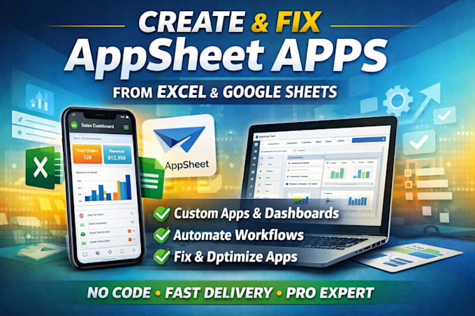 build and troubleshoot powerful appsheet apps using excel or google sheets data