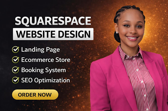 create squarespace website design or redesign, website development squarespace