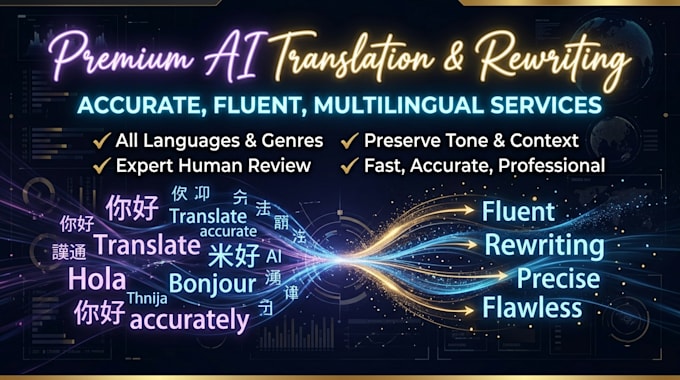 do fast ai translation and SEO rewriting