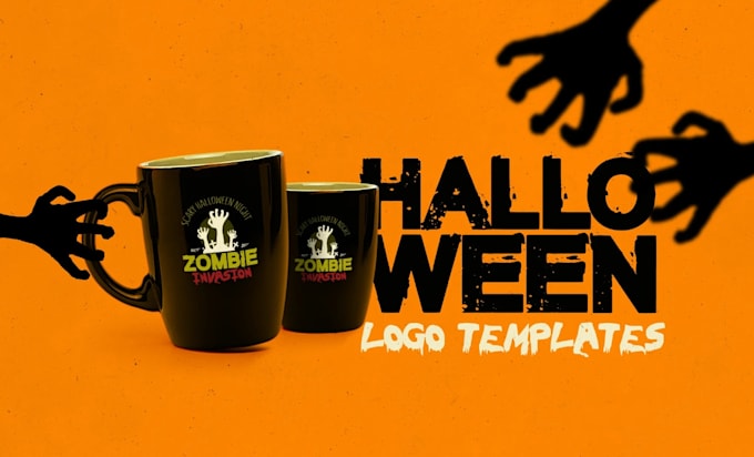 do modern beautiful halloween, pumking logo