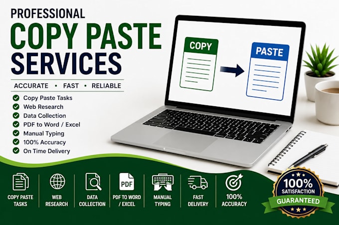 do  data entr,y typing and copy paste work in excel word