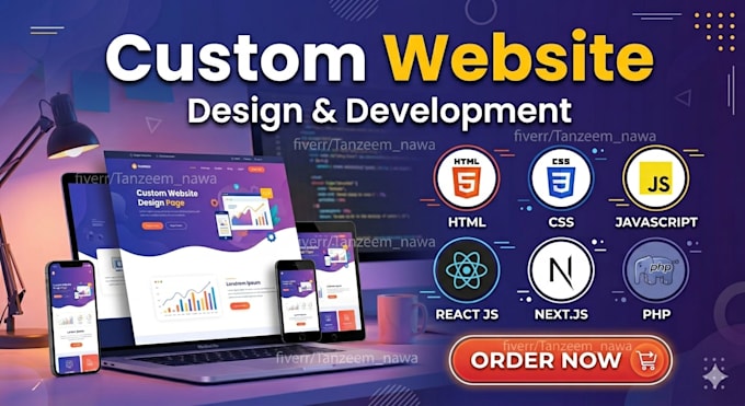 custom website development full stack, frontend backend