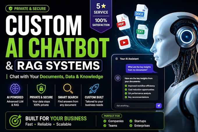 build custom ai chatbot or private rag system