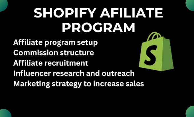 setup shopify affiliate program and do influencer marketing