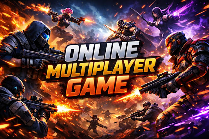 develop multiplayer game in unity or unreal engine online game
