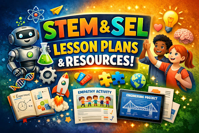 create stem based lesson plans and sel educational resources