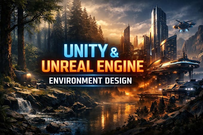 design unity unreal engine game environment 3d level cinematic