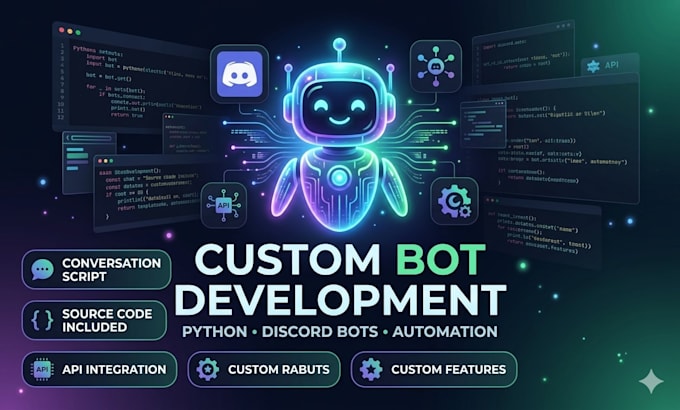 create a custom python script or discord bot