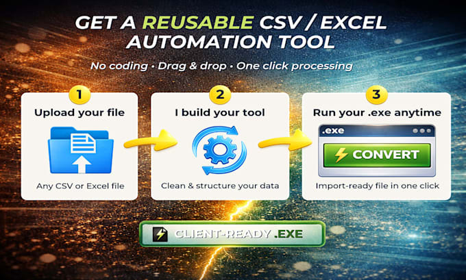 build a reusable excel or CSV cleaning automation