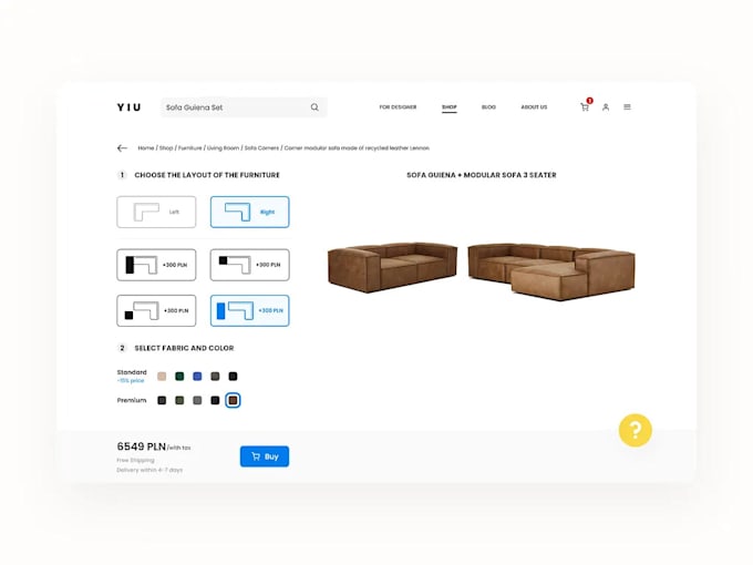build 3d webgl interactive configurator animated website three js r3f gsap react