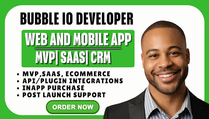 develop bubble website bubble saas mvp ai buble website bubble web app bubble io