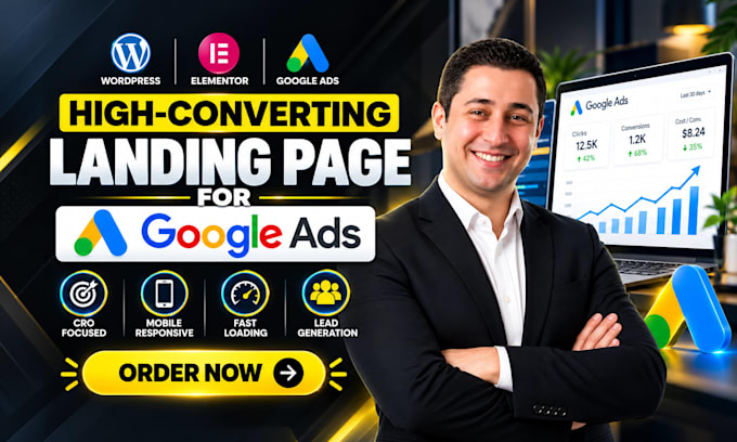 design a high converting landing page and setup google ads compaigns