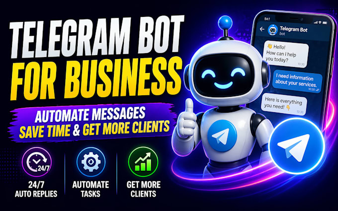 build telegram and whatsapp chatbot for your business