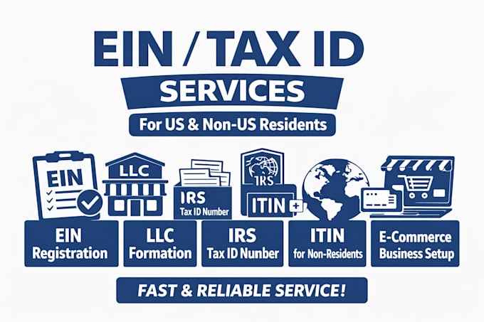 get ein number for llc, non resident ein, irs ss4 filing fast